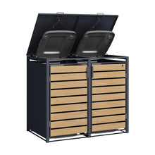 Containerombouw — Kliko Ombouw Antraciet Houtlook