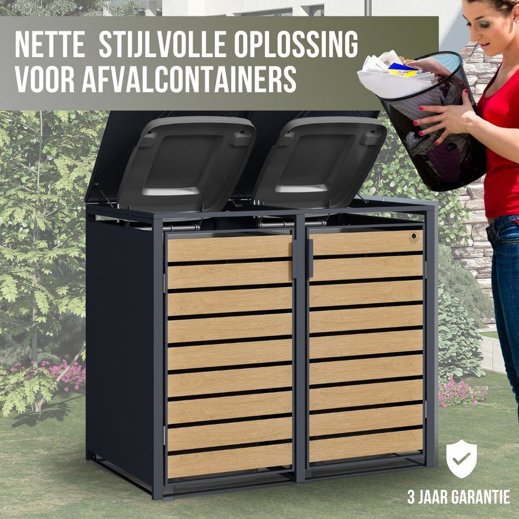 Containerombouw naast de woning