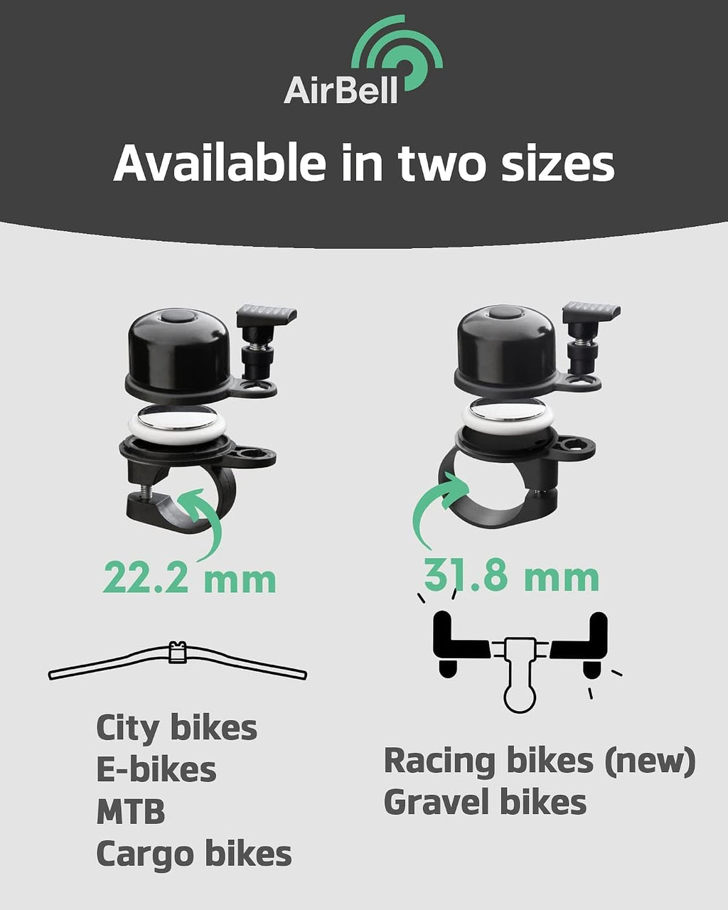 Bell-Trace™ Fietsbel met Verborgen Trackerhouder – Anti-Diefstal