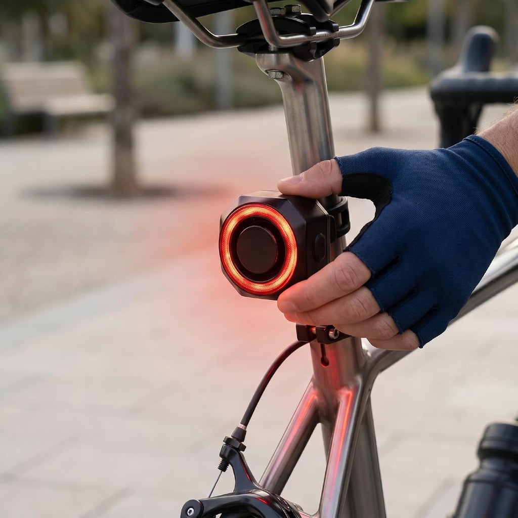 Night-Guard™ Smart Fietsachterlicht & Alarm – USB-C