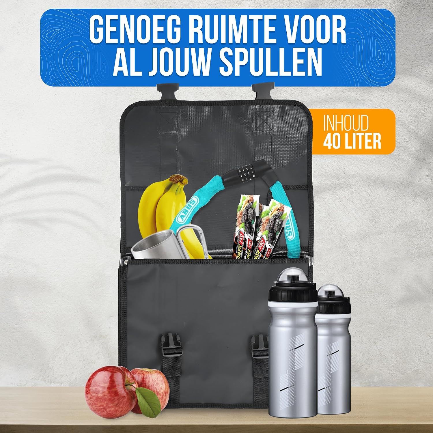 Twin-Load™ Dubbele Fietstas 40L – 100% Waterdicht met Reflectie