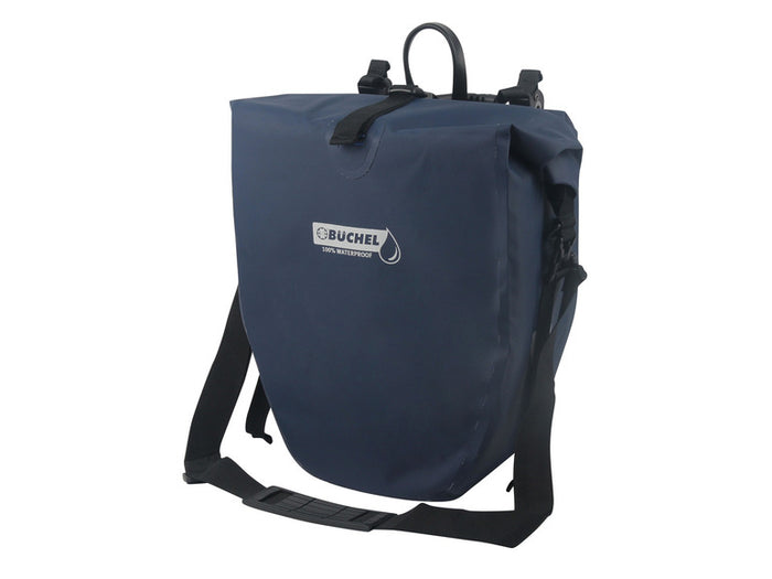Büchel enkele fietstas 25,4 L in donkerblauw